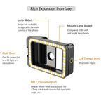 Universal Phone Clip with Multifunctional Fill Light - 1 / 4 & M17 M37 Thread Interface