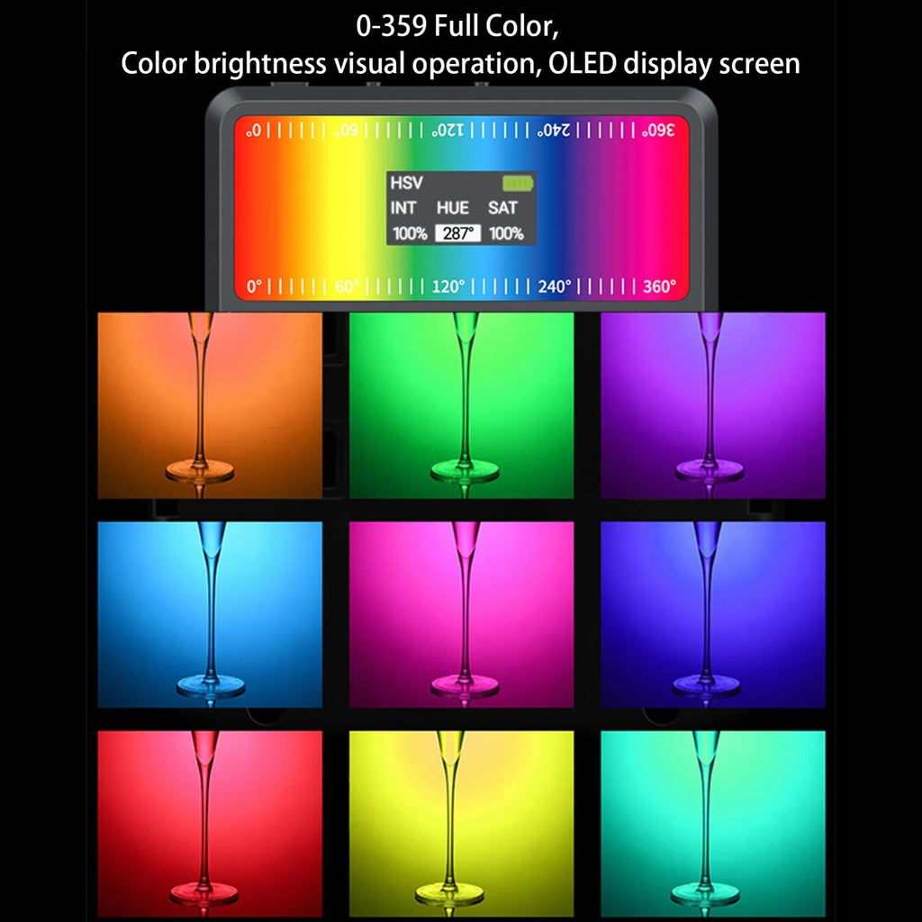 5w Mobile Phone Fill Light with Screen for Live Broadcast and Pocket Light