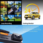 High Definition Car Wifi Dash Cam with Night Vision - 2k - Dual Recording 2K+720P