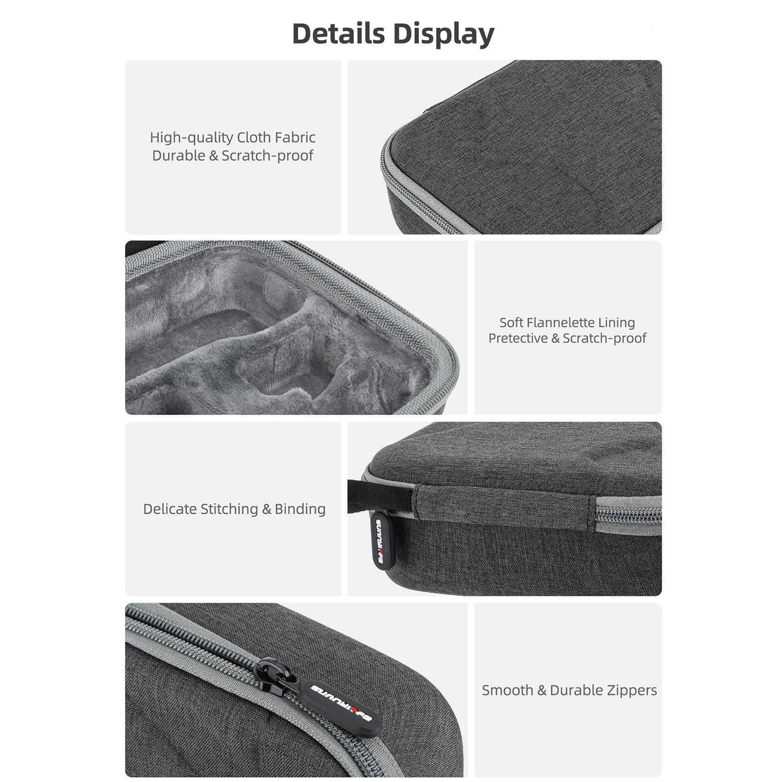 Portable Storage Case for Dji Pocket 3 - Complete Protection for Travel - Full Set Bag