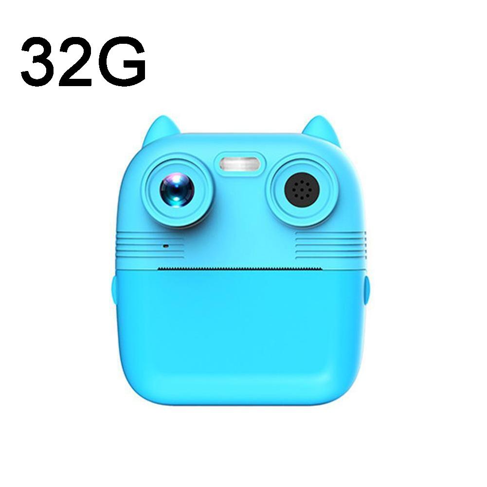 Instant Print Camera with Dual Lens - 2.8 Screen for Kids Blue - Pink