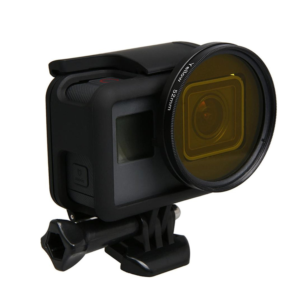 52mm Lens Filter Set for Gopro Hero5 Action Camera - Cpl Uv Nd8 Nd2 Star 8 Fld