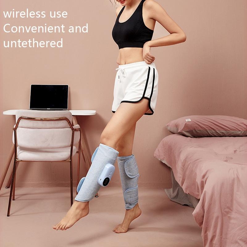 Wireless Leg Massage Blue Double Hot Compress + Air Pressure