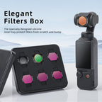 Sunnylife 3 In 1 Nd16 Camera Lens Filter For Dji Osmo Pocket No Gimbal Reset - 3 In 1 Cpl Nd8 Nd16