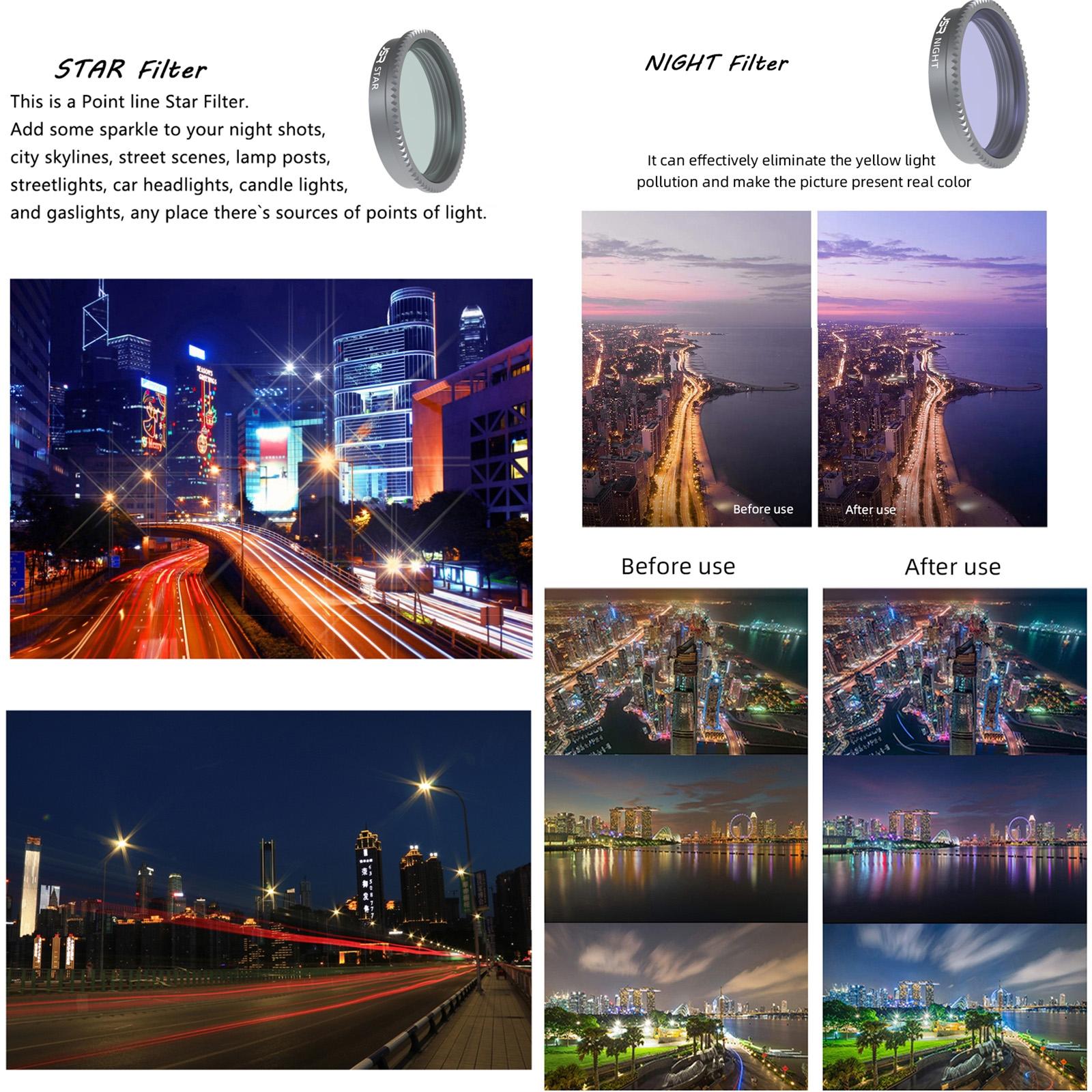 3-in-1 Cpl Nd8 Nd16 Lens Filter for Insta360 Go 2 / 3 Series Cameras - For Insta360 Go 2 / Go 3 6 In 1 Star Cpl Nd4 Nd8 Nd16 Nd32