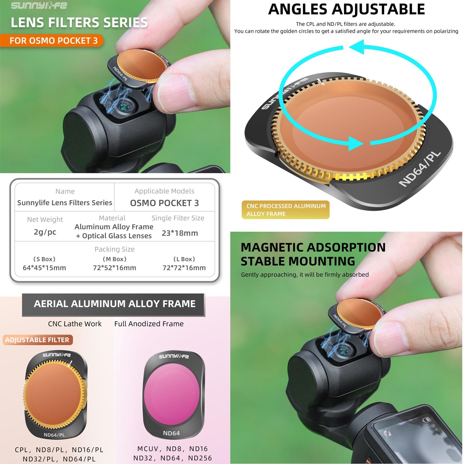 Dji Pocket 3 Camera Lens Filter - Cpl