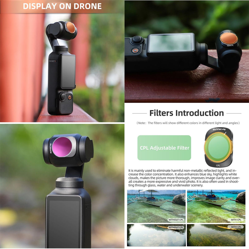 Dji Pocket 3 Camera Lens Filter - Cpl