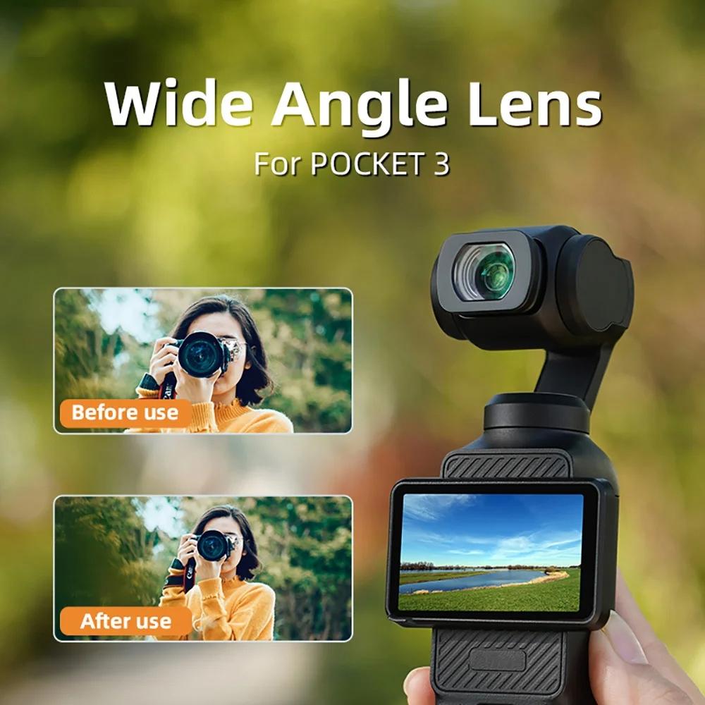 3 Magnetic Wide Angle Lens For Dji Osmo Pocket 112Â° Fov