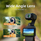3 Magnetic Wide Angle Lens For Dji Osmo Pocket 112Â° Fov