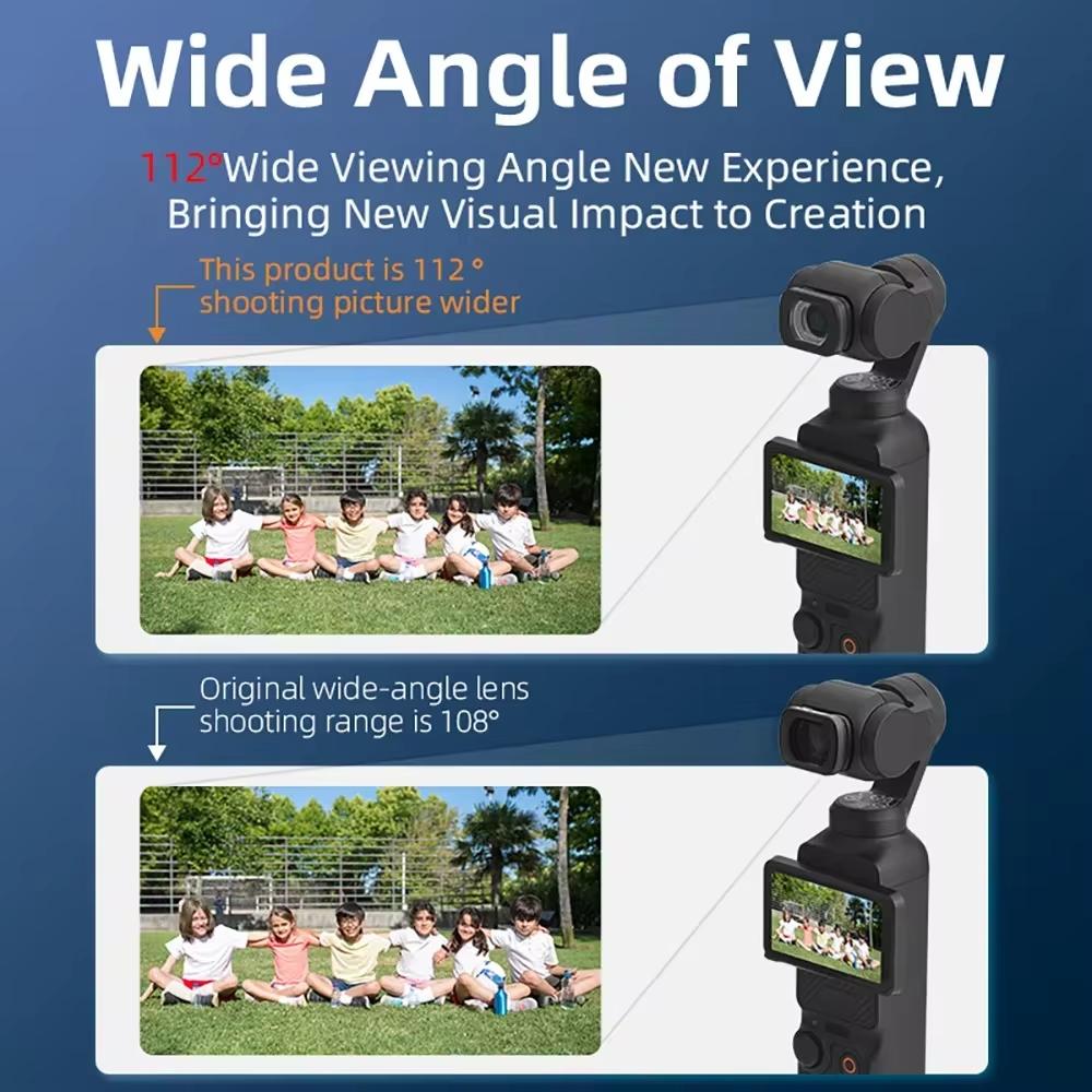 3 Magnetic Wide Angle Lens For Dji Osmo Pocket 112Â° Fov