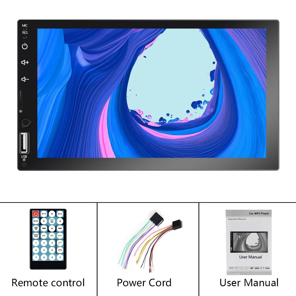 7 Inch Car Mp5 Player W / Fm Tf Bluetooth & Remote - Fits Most Vehicles