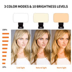 Rechargeable Video Conference Lighting - Three Colour Temperature Dimming