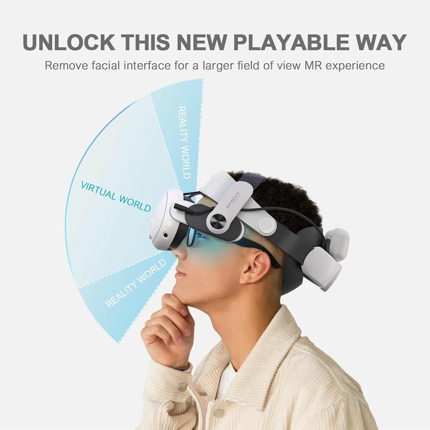 Meta Quest 3 Vr Head Strap with Dual Batteries