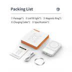 V17 Live Broadcast Magnetic Phone Photography Lamp with Rgb Led Fill Light