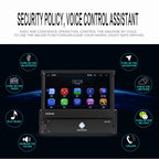 7 Inch Hd Foldable Car Android Radio Receiver Fm / Bluetooth / Tf / Gps / Phone Link / Wifi 1Gb + 32Gb