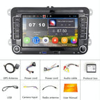 7 Inch Android 10.0 Car Multimedia Player Navigation Bluetooth Reversing Integrated - 2 + 16G