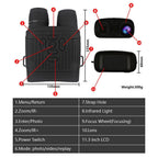 2.7k Hd Infrared Night Vision Binocular for Outdoor Hunting
