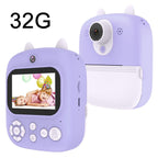 32g Instant Camera with 2.4 Display & Card Reader for Kids - 1200w Blue - Standard Blue