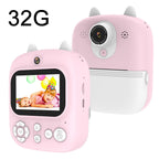 32g Instant Camera with 2.4 Display & Card Reader for Kids - 1200w Blue - Standard Blue