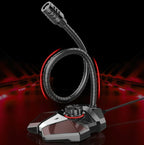 Flexible Gaming Mic With Built-In Sound Card - Jk Omni-Directional - Usb