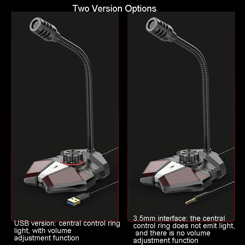 Flexible Gaming Mic With Built-In Sound Card - Jk Omni-Directional - Usb
