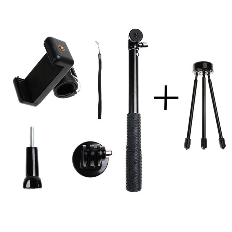 Foldable Tripod Selfie Stick for Action Cameras and Phones - 93cm