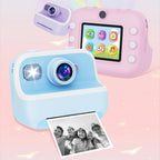 Blue Children'S Thermal Camera With Dual-Camera 1080P Hd 2400W Pixel 2.4-Inch Display - Blue