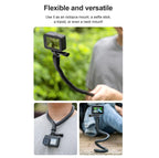 Versatile Octopus Tripod for Action Camera and Phone - Flexible Mount - With Phone Clip Kit
