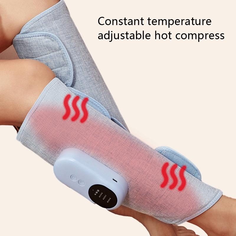 Wireless Leg Massager Pink Hot Compress + Air Pressure + Vibration