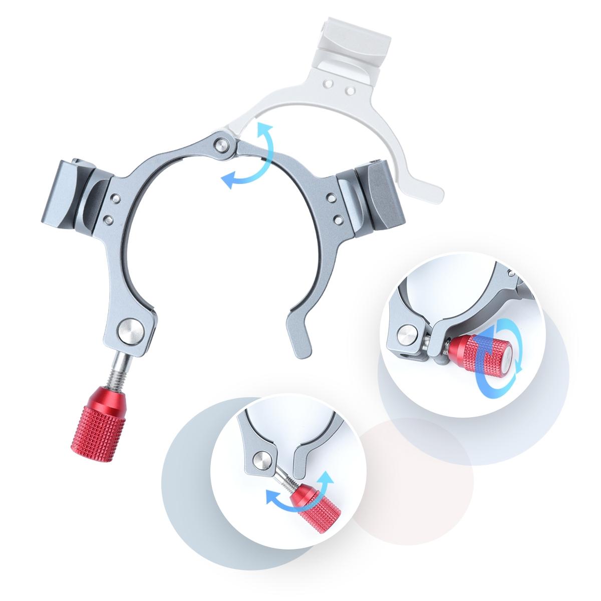 Extension Bracket with Dual Cold Shoe for Dji Om4 / Mobile 3 Stabilizer