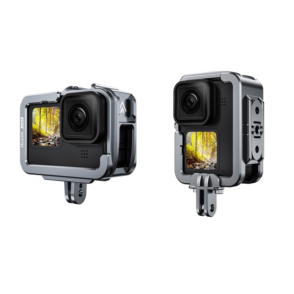 Vertical Shooting Set for Gopro Hero11 / 10 / 9 with Aluminium Alloy Frame