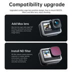 Vertical Shooting Set for Gopro Hero11 / 10 / 9 with Aluminium Alloy Frame