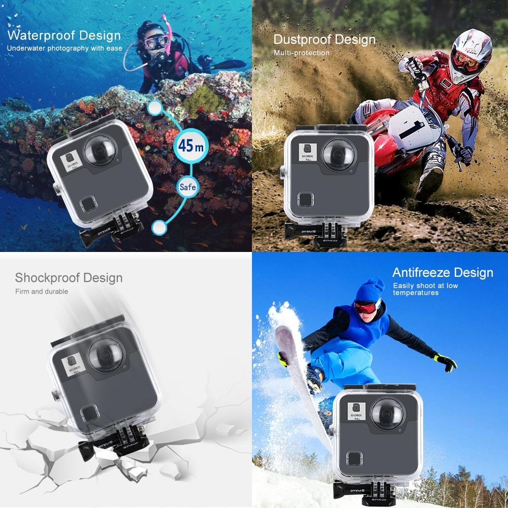 Waterproof Diving Case for Gopro Fusion - 45m Depth