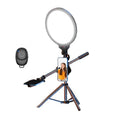 Full-screen 12.6 Selfie Ring Light Tripod Set - 210cm for Live Stream - 55Cm Overhead Shot