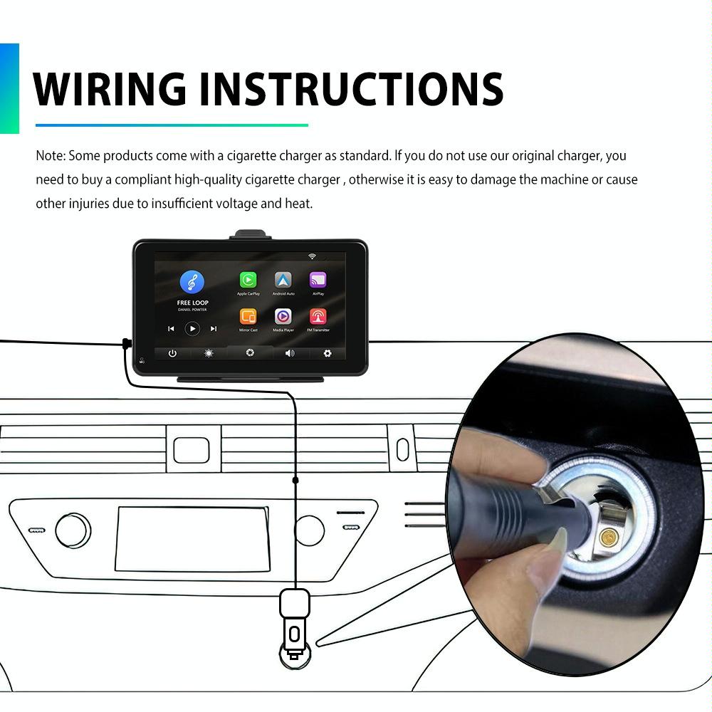 7 Inch Hd Smart Screen Carplay + Android Auto + Android - 32G