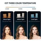 Rechargeable Clip Fill Light - 60 Leds 3 Light Modes Front & Back Clip a Type Blue - B Type Blue