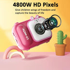 48Mp Dual Lens Kids Digital Camera With 2.4 Ips Screen And 32Gb Tf Card - Blue Fox - Without Tf Card Blue Fox