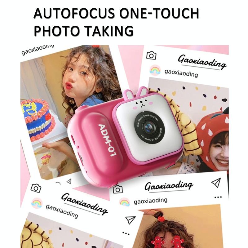 48Mp Dual Lens Kids Digital Camera With 2.4 Ips Screen And 32Gb Tf Card - Blue Fox - Without Tf Card Blue Fox