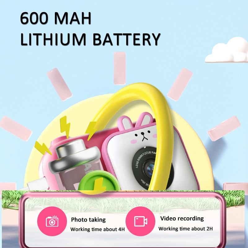48Mp Dual Lens Kids Digital Camera With 2.4 Ips Screen And 32Gb Tf Card - Blue Fox - Without Tf Card Blue Fox