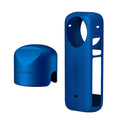 Amagisn Silicone Protective Cover for Insta360 X3 Body - Body+Lens Case (Blue)