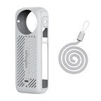 Amagisn Silicone Protective Cover for Insta360 X4 - Body Case + Lens Cover Gray