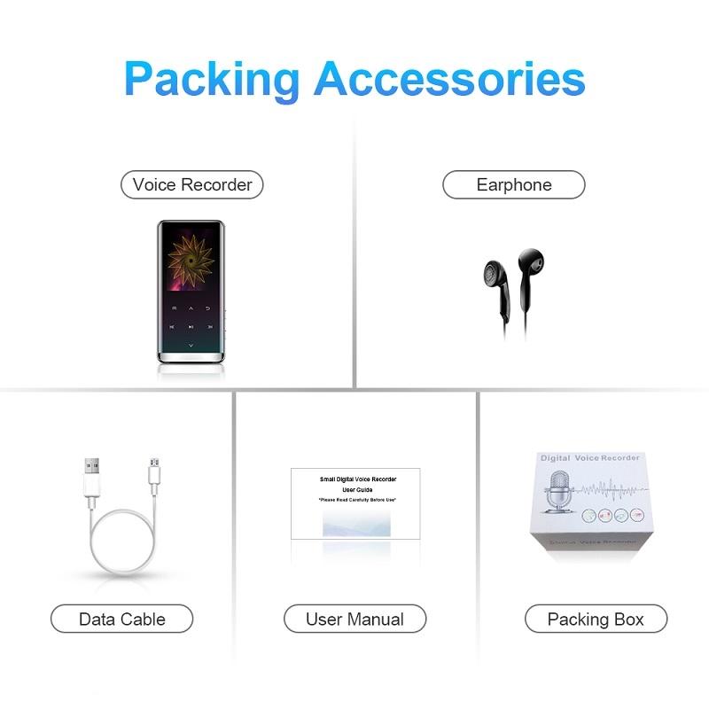 High Def Noise Reduction Mp4 Player 8Gb Bluetooth