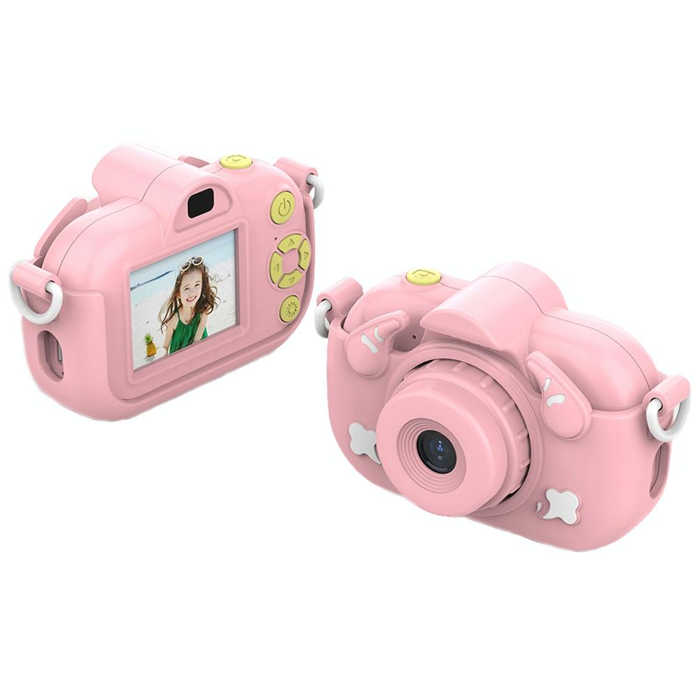 2.0-Inch 4X Zoom Hd Digital Camera For Kids - Blue - Yellow+32G