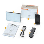 5w Mobile Phone Fill Light for Live Broadcast with Screen - V11 Cool & Warm