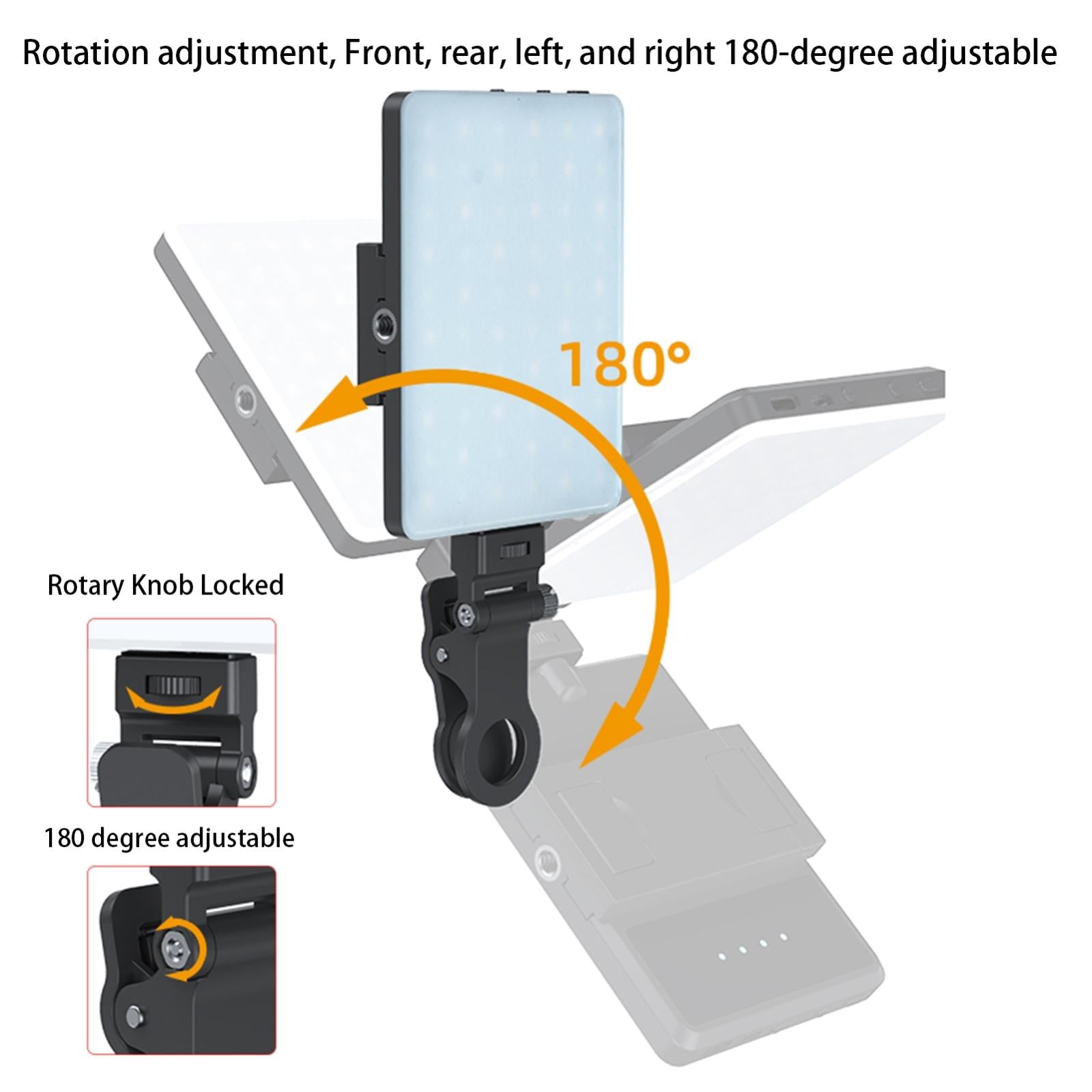 5w Mobile Phone Fill Light for Live Broadcast with Screen - V11 Cool & Warm