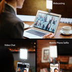 5w Mobile Phone Fill Light for Live Broadcast with Screen - V11 Cool & Warm