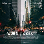 High Definition Car Wifi Dash Cam with Night Vision - 2k - Single Recording 2K