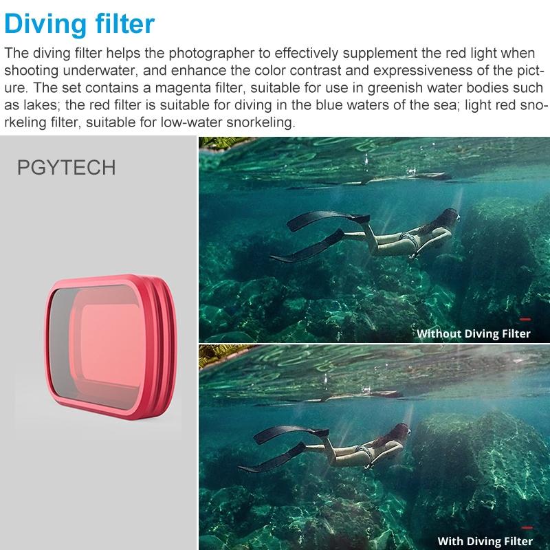Professional Diving Lens Filter for Dji Pocket - Snorkeling