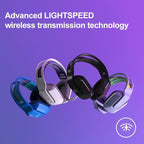 Wireless Rgb Gaming Headset With Light Speed - Silver