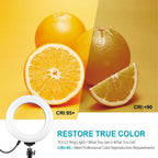 6.2 Led Ring Light with Usb 3 Modes Dimmable Desktop Tripod Cold Shoe Ball Head